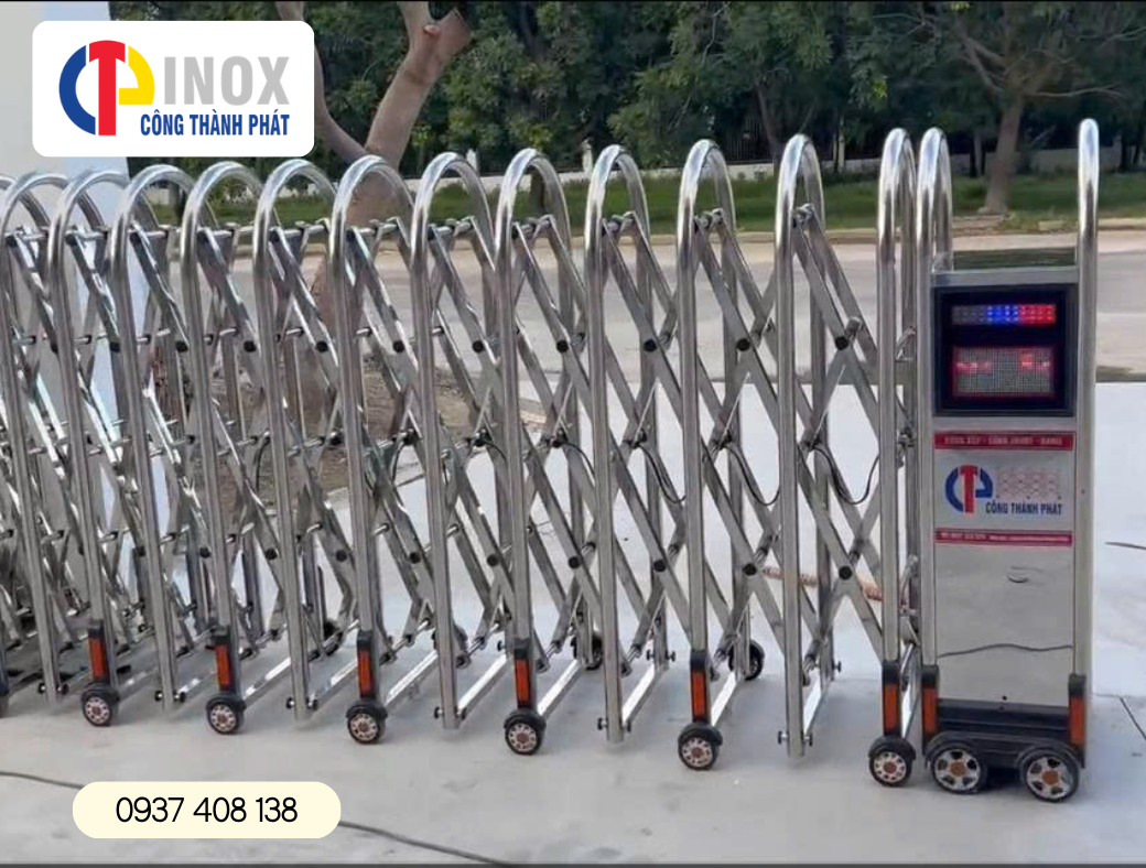 độ bền cổng xếp inox việt nam