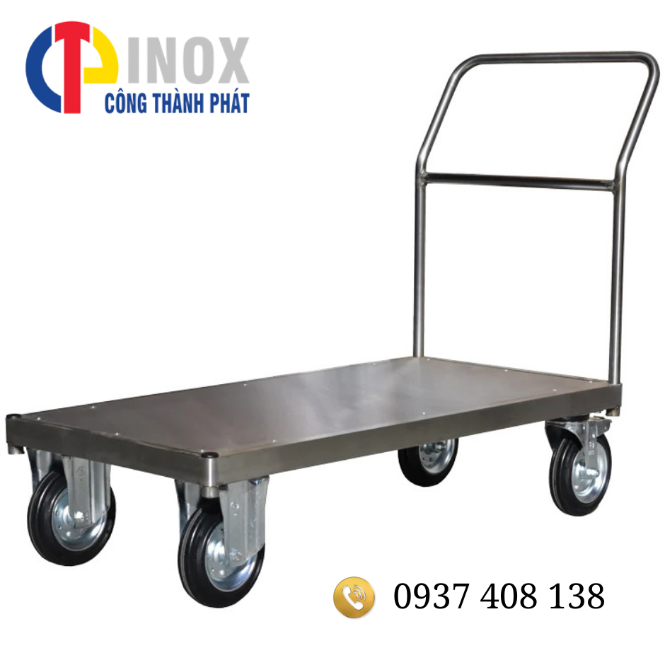 xe đẩy inox 1 tầng