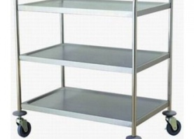 XE ĐẨY INOX 3 TẦNG