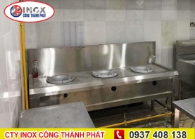 Bếp Khè Inox 3 Họng