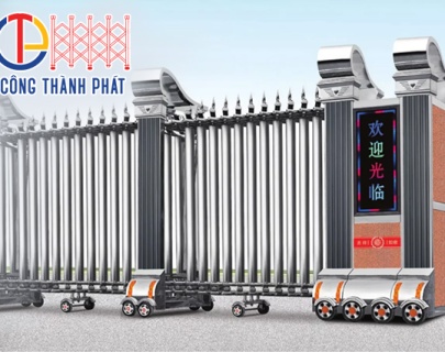 CỔNG XẾP INOX NHẬP KHẨU 03